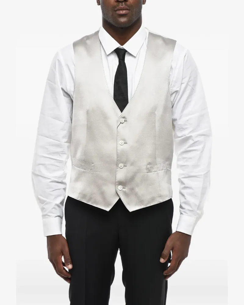 Corneliani satin silk jacket - Grau Grau