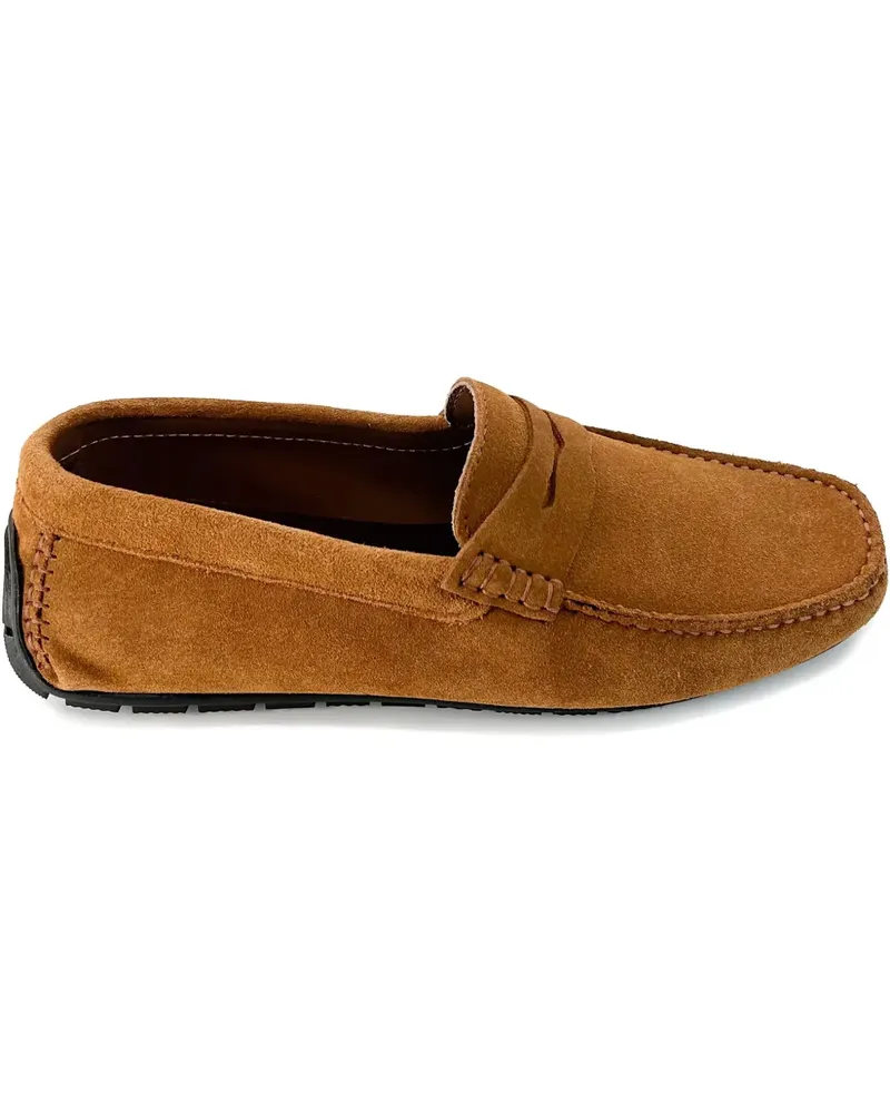 Bruno Magli Penny-Loafer aus Wildleder - Braun Braun