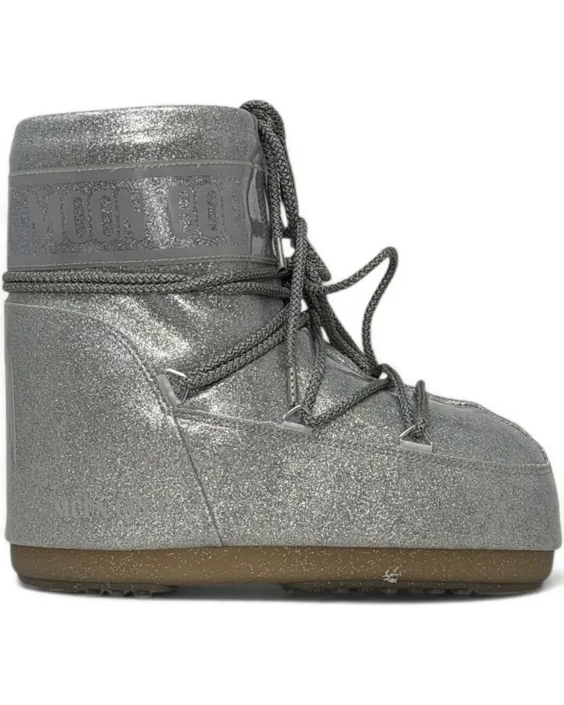 Moon Boot Icon Glitter Schneestiefel - Silber Silber