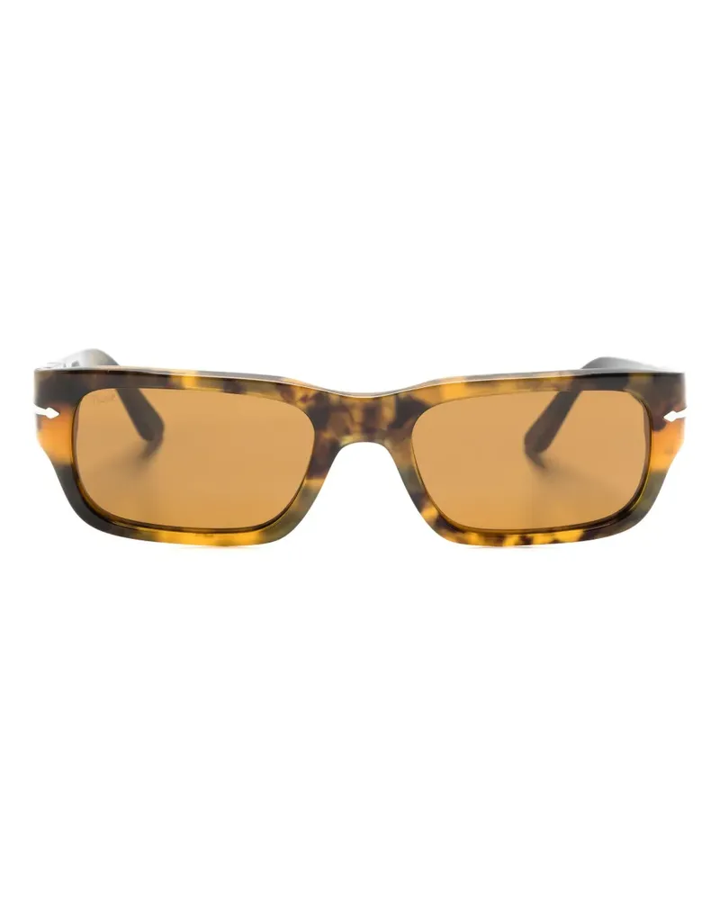 Persol Eckige Adrien Sonnenbrille in Schildpattoptik - Braun Braun