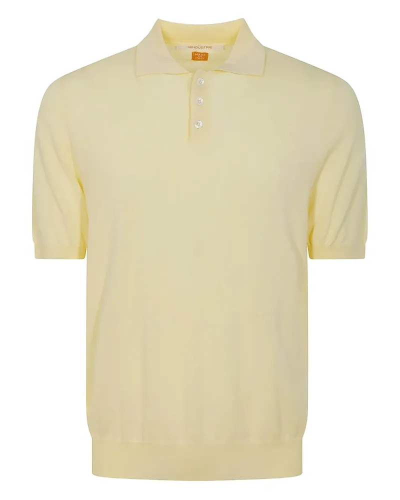 Alpha Industries Kurzärmeliges Poloshirt - Gelb Gelb