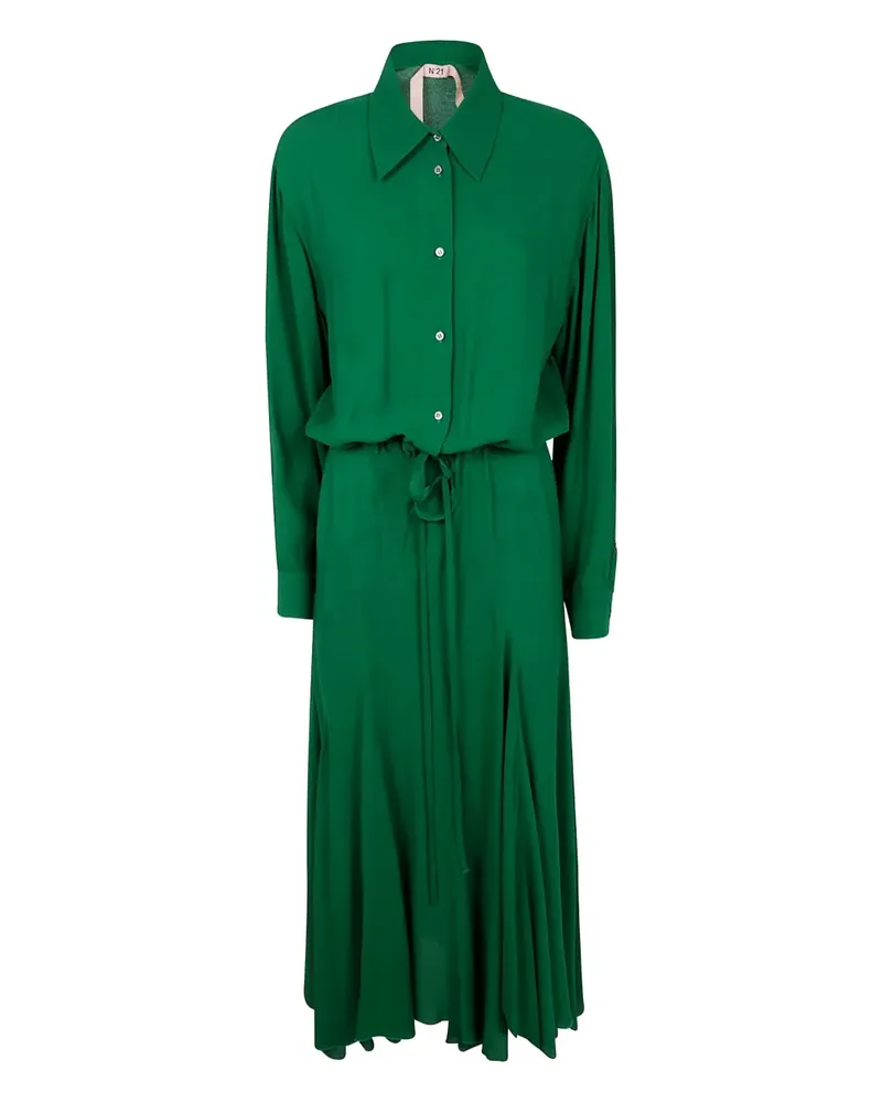 N° 21 Kleid mit Gürtel - Grün Grün