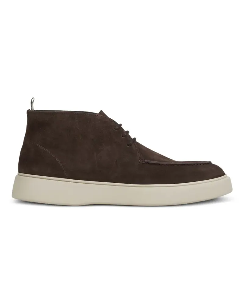 Officine Creative Italia suede lace-up sneakers - Braun Braun