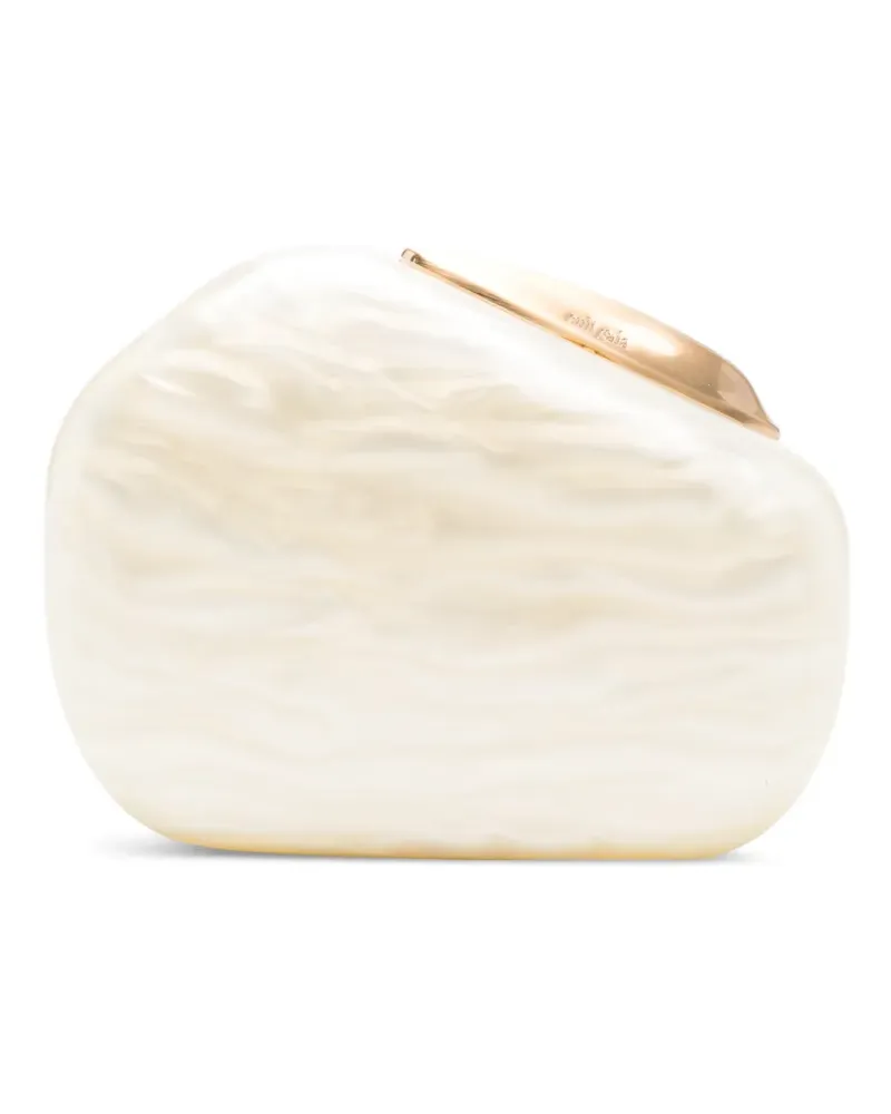 Cult Gaia Althea Clutch mit Kette - Nude Nude