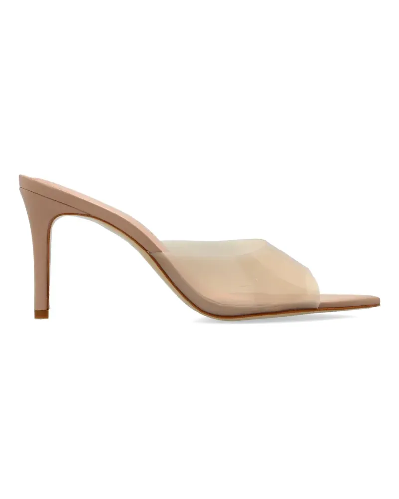 BLACK SUEDE STUDIO Elle transparent-strap pointed-toe mules - Nude Nude