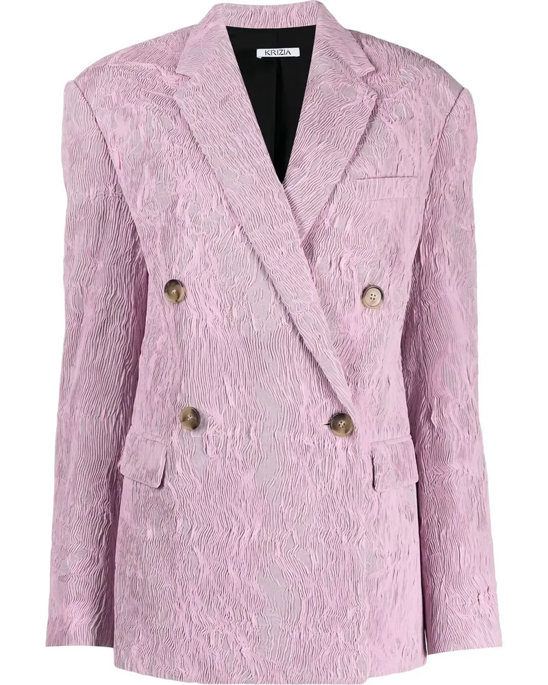 KRIZIA Doppelreihiger Blazer - Rosa Rosa