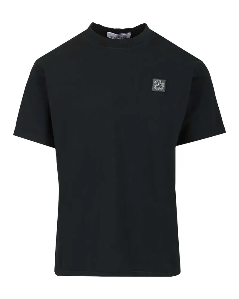 Stone Island Klassisches T-Shirt - Schwarz Schwarz