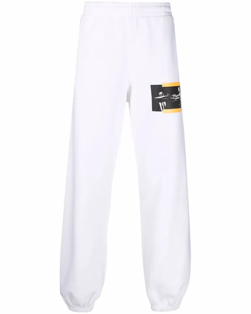 OFF-WHITE Jogginghose mit Caravaggio-Print - Weiß Weiß