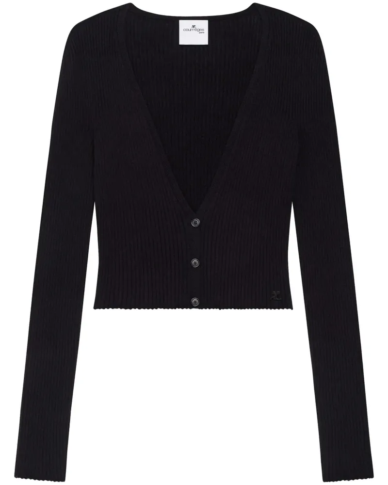 Courrèges Sola Light Cardigan - Schwarz Schwarz