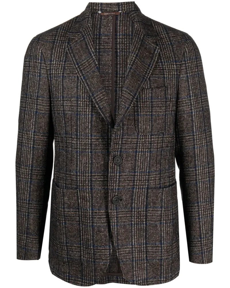 Canali Kariertes Sakko - Braun Braun