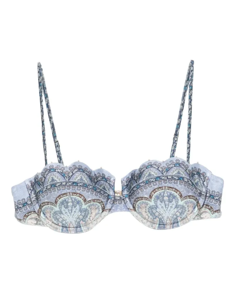Zimmermann Wanderlust Bikinioberteil - Blau Blau