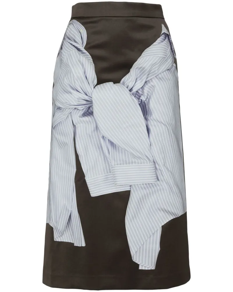 pushBUTTON Midirock mit Print - Braun Braun