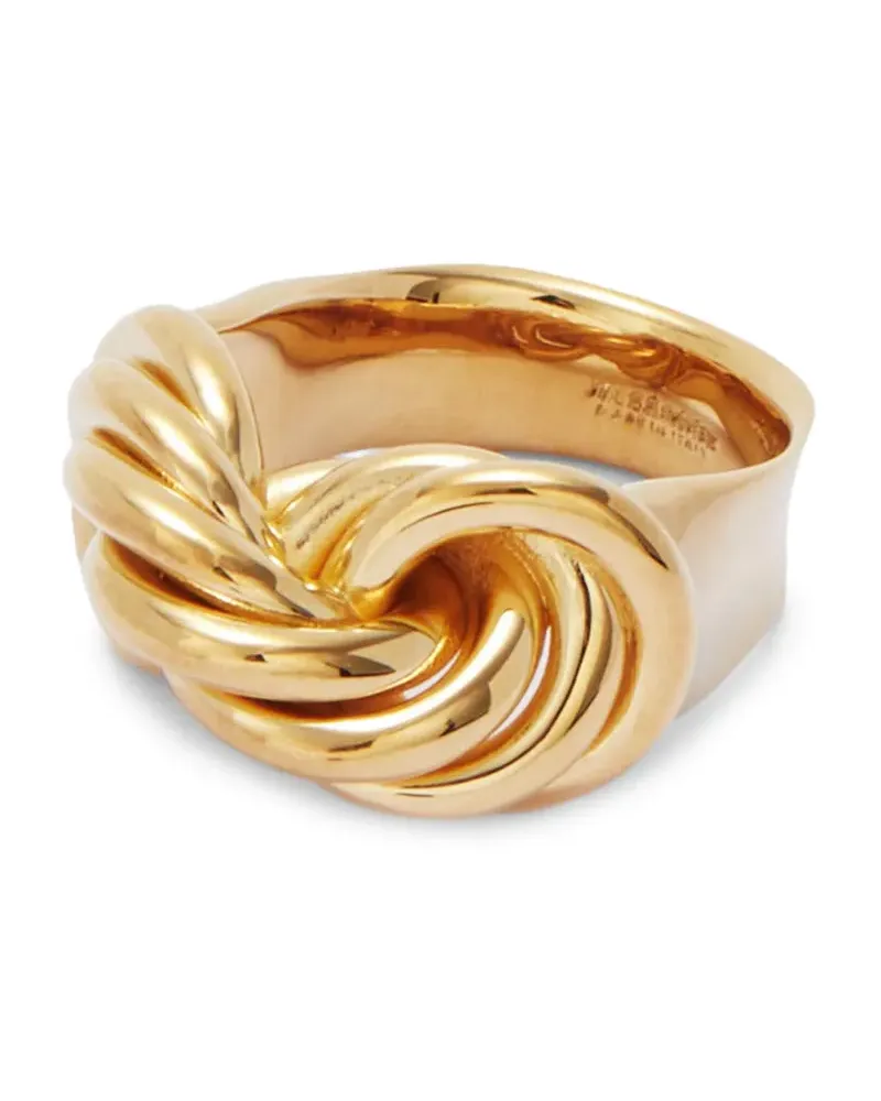 Jil Sander Handgefertigter Ring mit gedrehtem Detail - Gold Gold