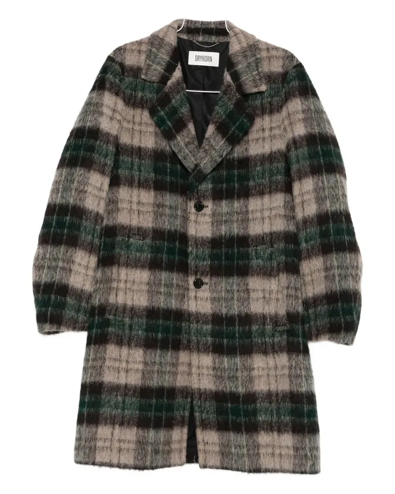 Drykorn Soleno plaid buttoned coat - Braun Braun