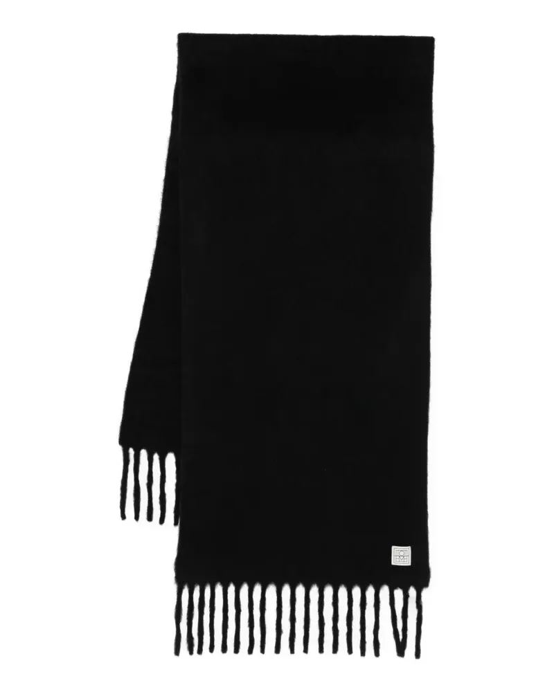 Totême Fuzzy Schal - Schwarz Schwarz