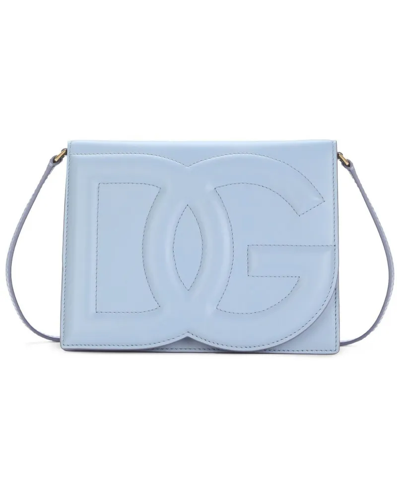 Dolce & Gabbana Umhängetasche mit DG-Logo - Blau Blau