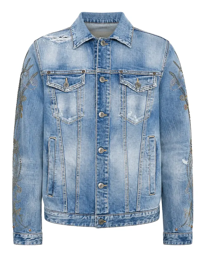 Dsquared2 Western rhinestone-embellished jacket - Blau Blau