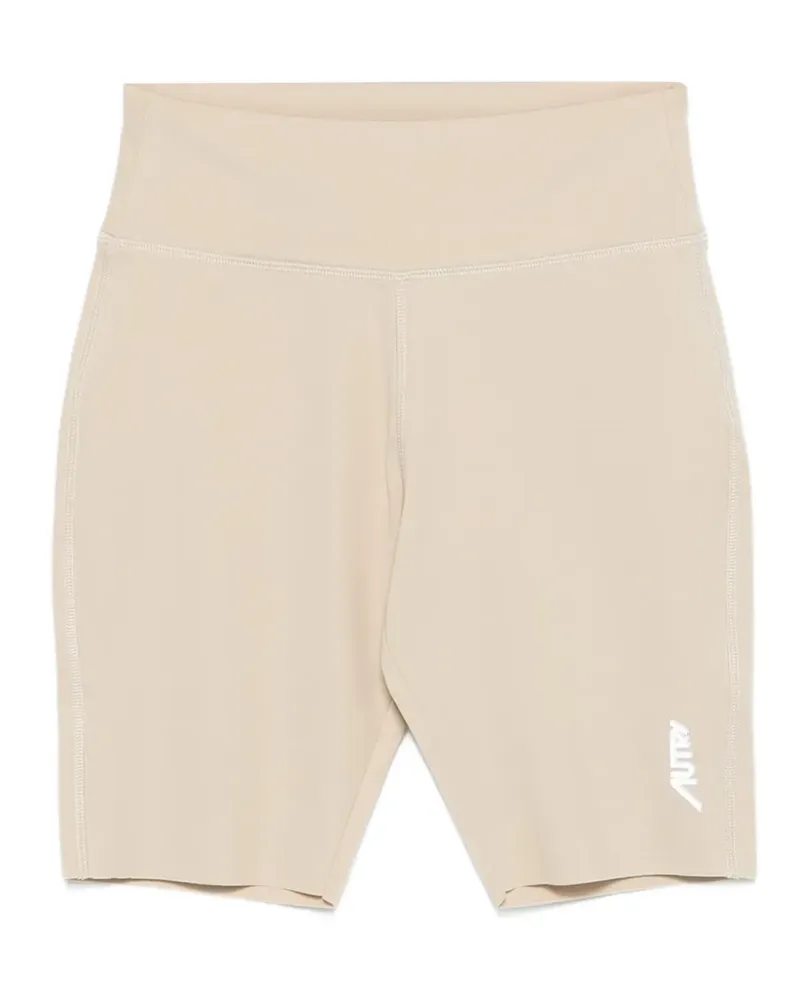 AUTRY Radlerhose mit Logo-Print - Nude Nude