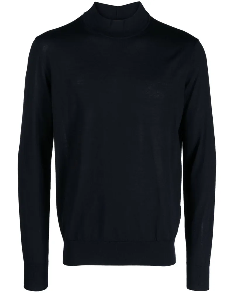 Giorgio Armani Pullover mit Stehkragen - Blau Blau