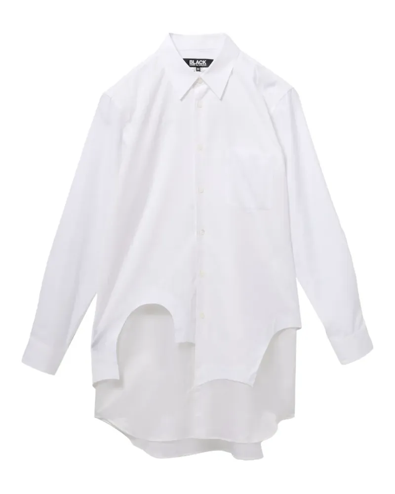 Comme des Garçons Hemd mit asymmetrischem Saum - Weiß Weiß