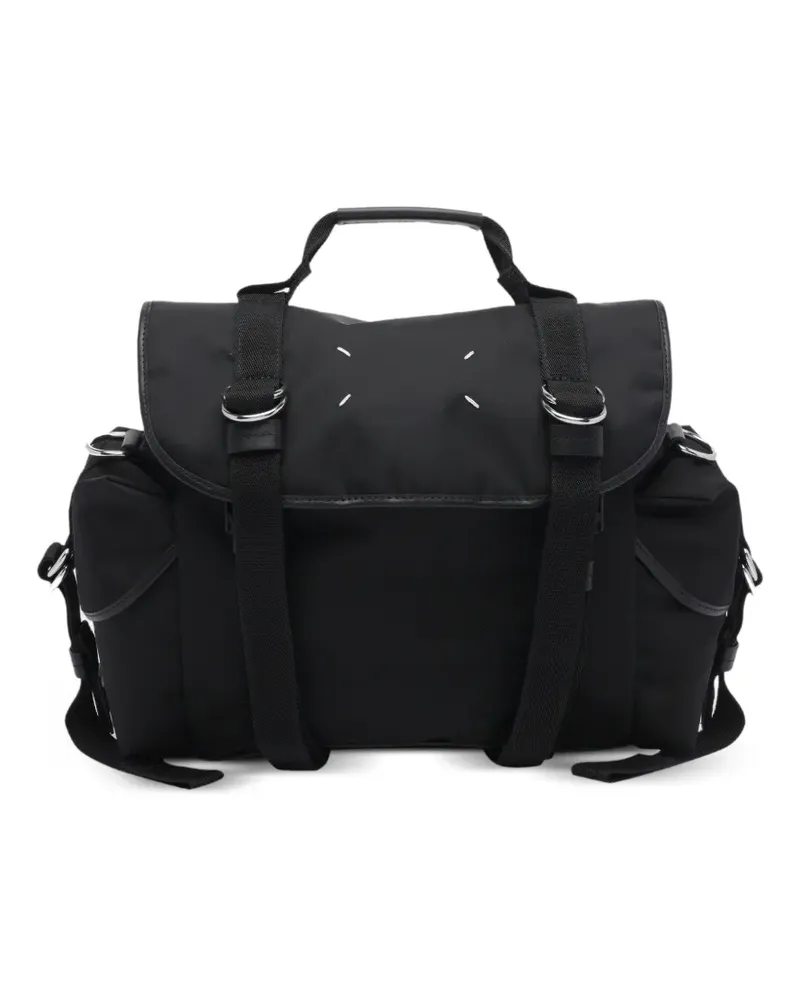 Maison Margiela small logo-detail shoulder bag - Schwarz Schwarz