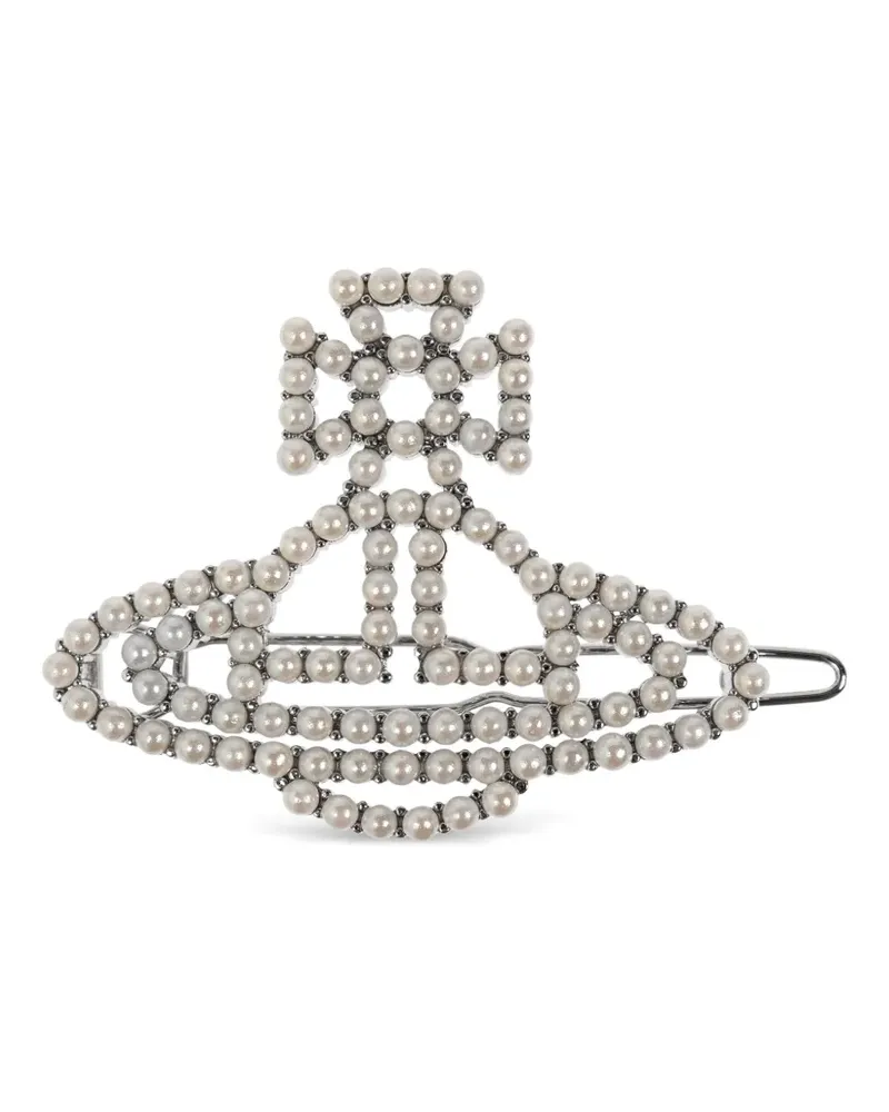 Vivienne Westwood Orb Haarspange - Weiß Weiß