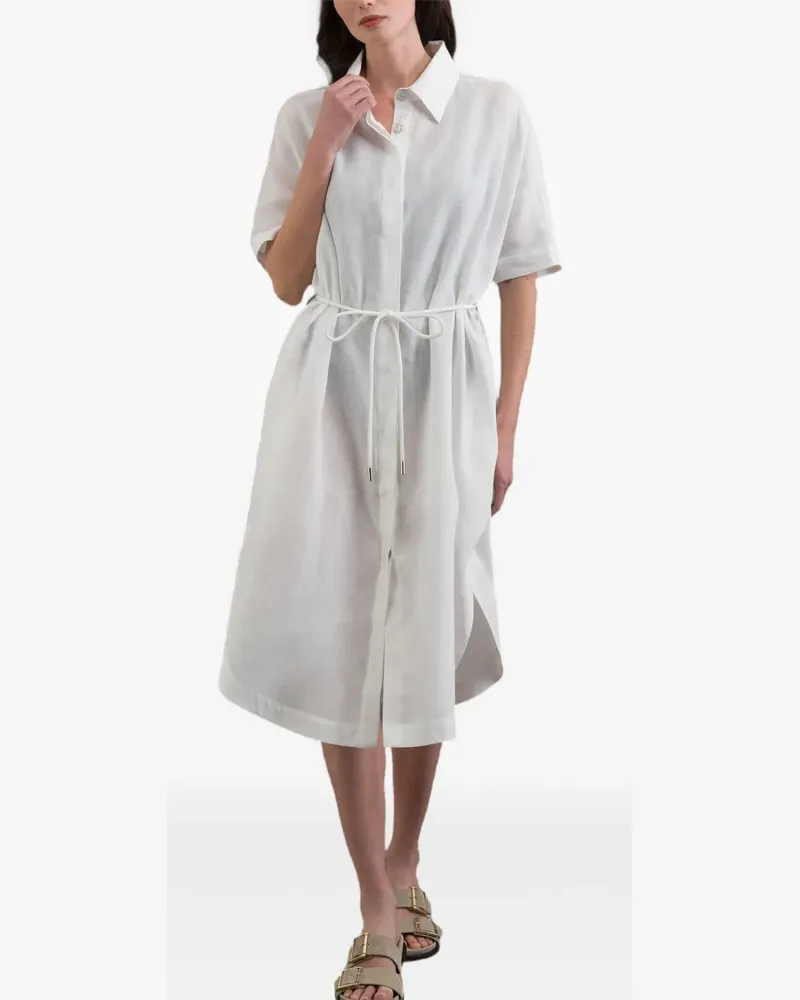 MOORER LINAI-GLX midi dress - Weiß Weiß