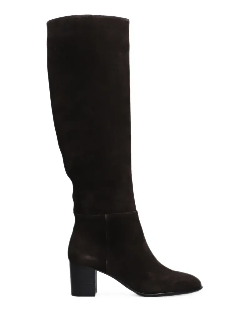 Bibi Lou Biarritz booties suede knee-high boots - Braun Braun