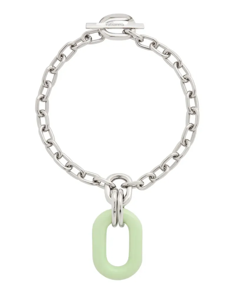 Paco Rabanne oversized-pendant necklace - Silber Silber