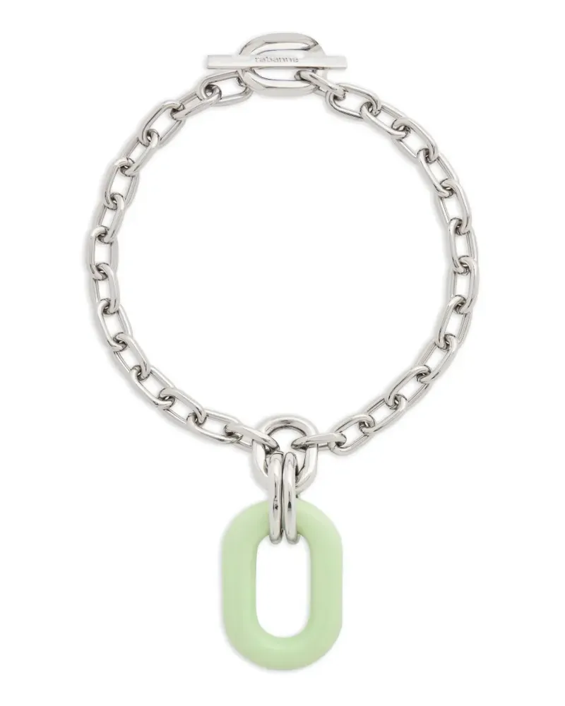 Paco Rabanne oversized-pendant necklace - Silber Silber