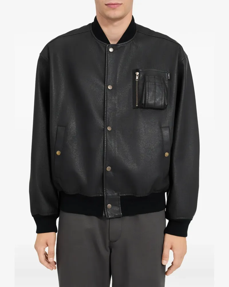 Maison Margiela Bomberjacke mit Reißverschlusstaschen - Schwarz Schwarz