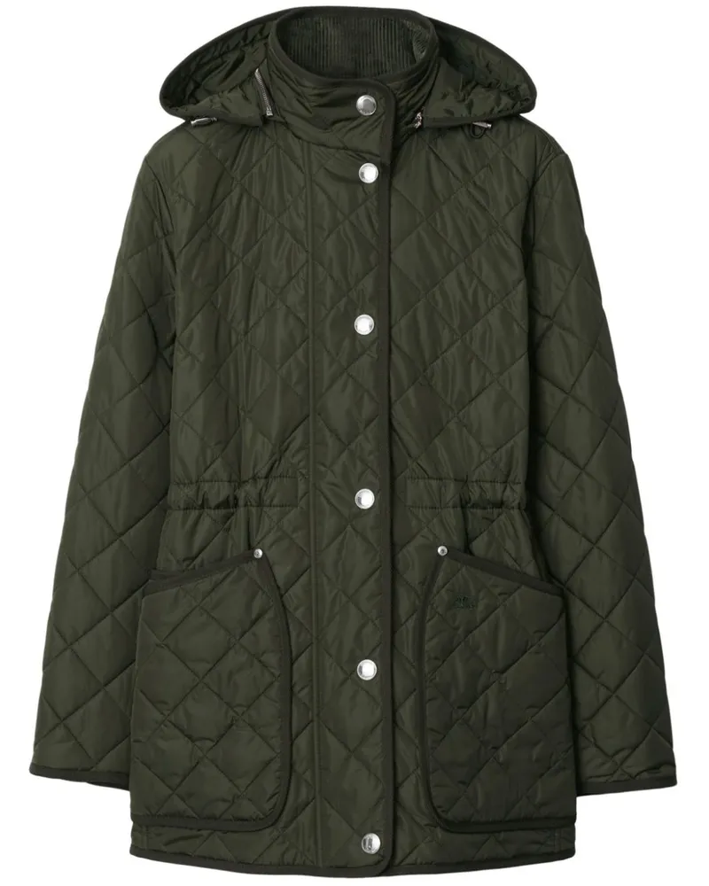 Burberry Gesteppte Jacke - Grün Grün