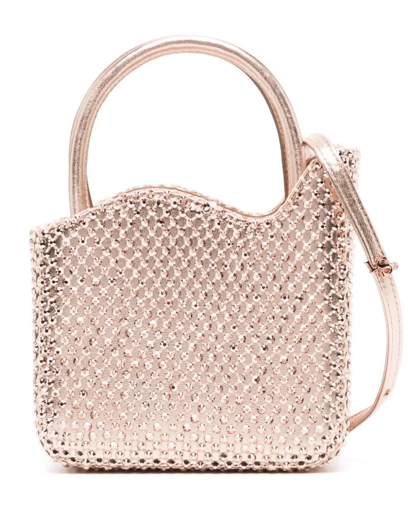 Le Silla Gilda Mini-Tasche mit Strassverzierung - Rosa Rosa