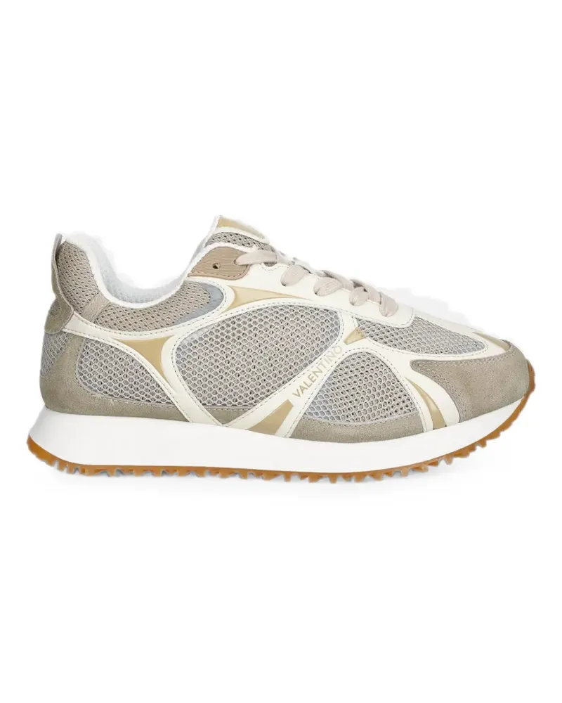 Valentino Garavani panelled mesh sneakers - Nude Nude
