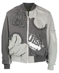 Undercover Wendbare Bomberjacke mit Logo-Print Grau