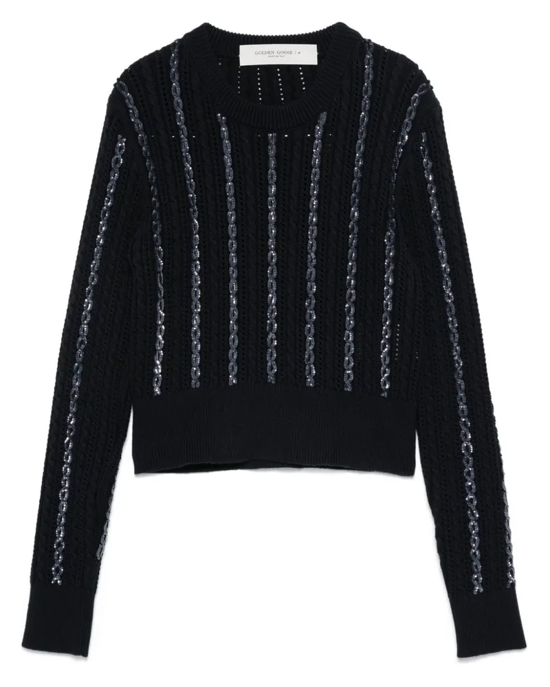 Golden Goose Pullover mit Paillettendetail - Blau Blau