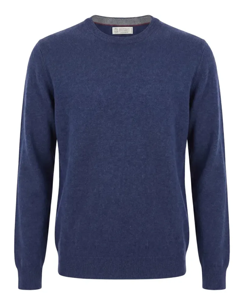Brunello Cucinelli cashmere crew-neck sweater - Blau Blau