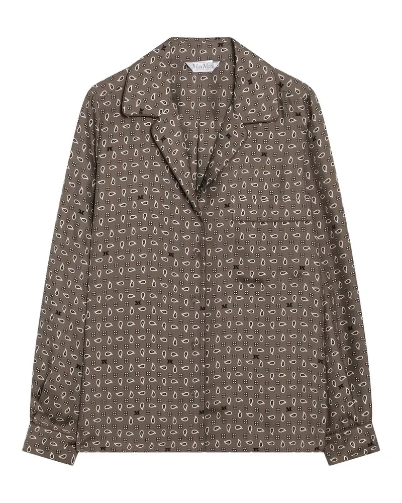 Max Mara Disco Hemd - Braun Braun