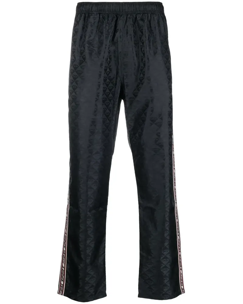 Diesel Jogginghose mit Jacquard-Logo - Schwarz Schwarz