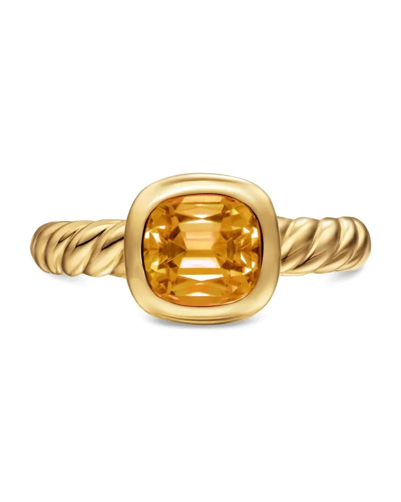 David Yurman 18kt DY Mercer® Gelbgoldring mit Zitrin Gold