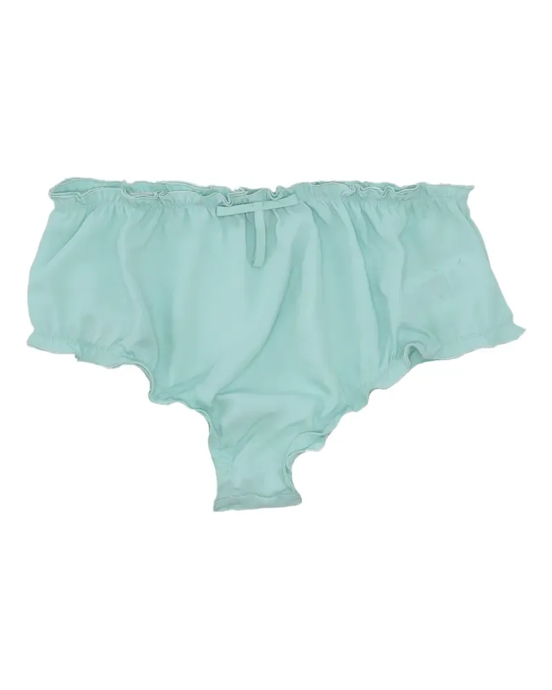 Vivetta ruffled bow briefs - Grün Grün