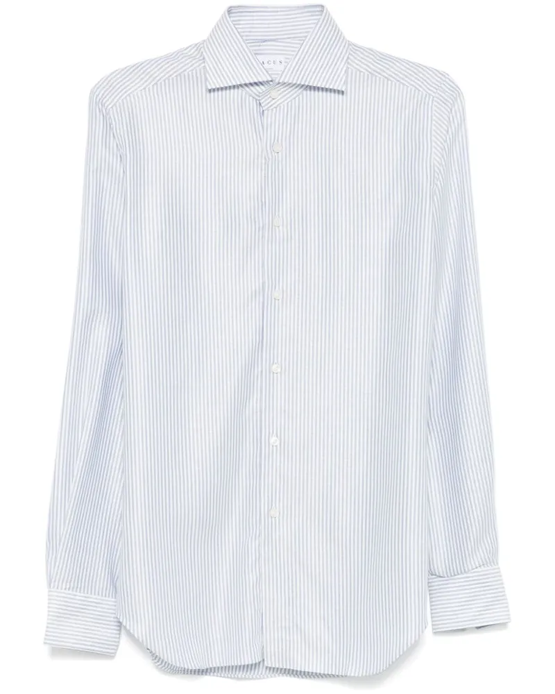 XACUS Gestreiftes Hemd Blau