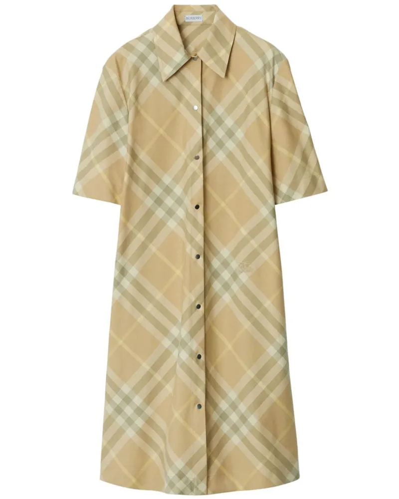 Burberry Hemdkleid mit Vintage-Check - Nude Nude