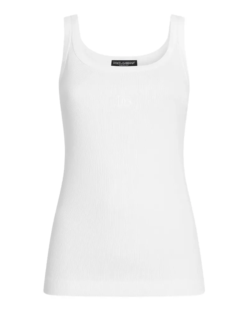 Dolce & Gabbana Klassisches Trägershirt - Weiß Weiß
