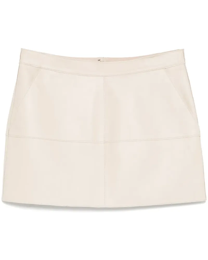 P.A.R.O.S.H. P.A.R.O H. Minirock aus Leder - Nude Nude