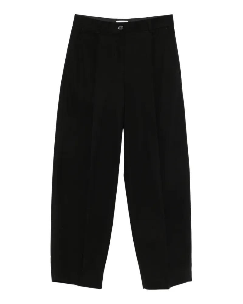 Totême pleated wide-leg trousers - Schwarz Schwarz