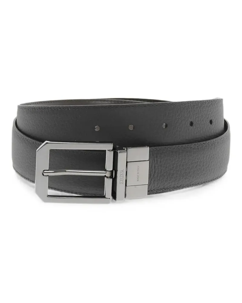 Ermenegildo Zegna Wendbarer Gürtel - Schwarz Schwarz