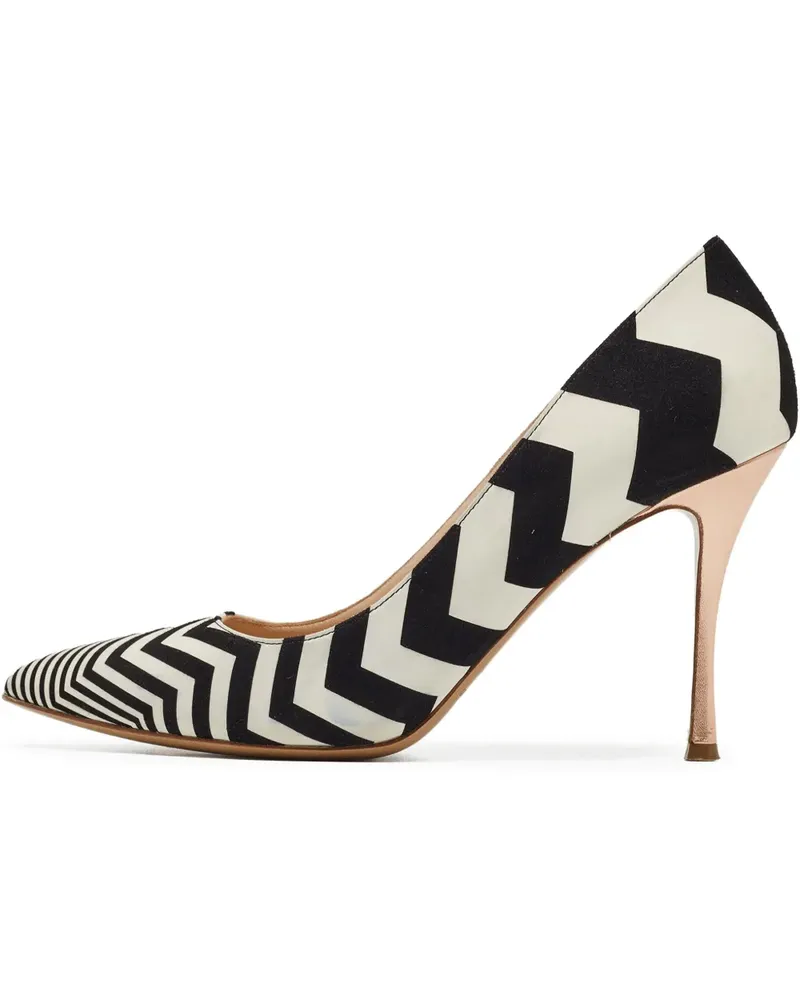 Nicholas Kirkwood Pre-owned Pumps mit Zickzackmuster 110mm - Weiß Weiß