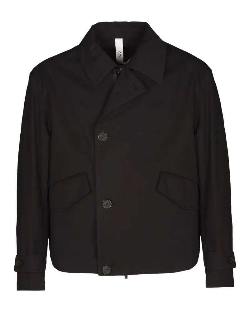 Hevò buttoned jacket - Schwarz Schwarz