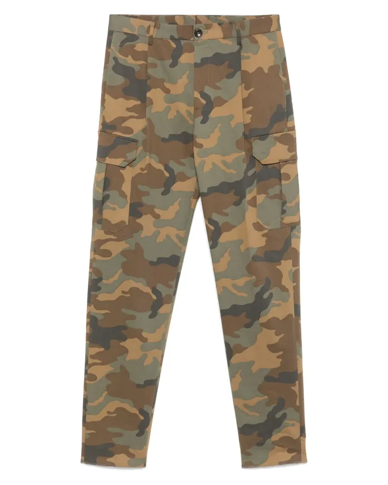 Tagliatore Cargohose mit Camouflage-Print - Braun Braun